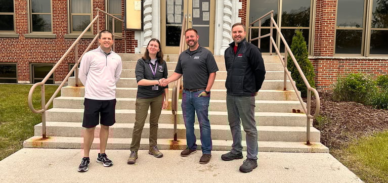 HUI Drives Community Support with Accessible Shop Table Donation to Middle School