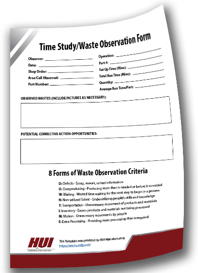 Time Study/Waste Observation Form